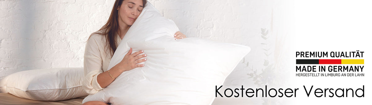 3 Kammer Kopfkissen Mit Gänse Feder / Daunen Füllung