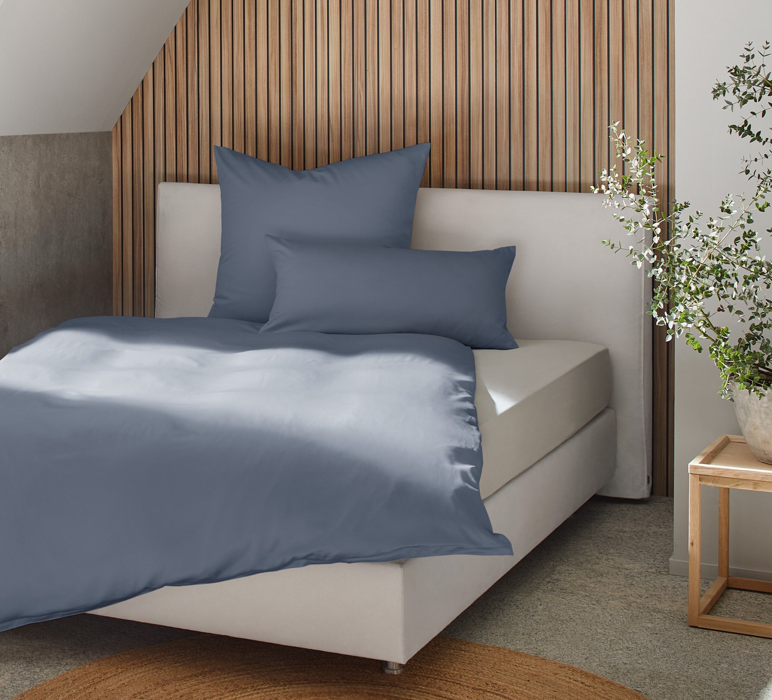 Bettwäsche Made in Germany - Blau - Seitenansicht | BEFA Limburg