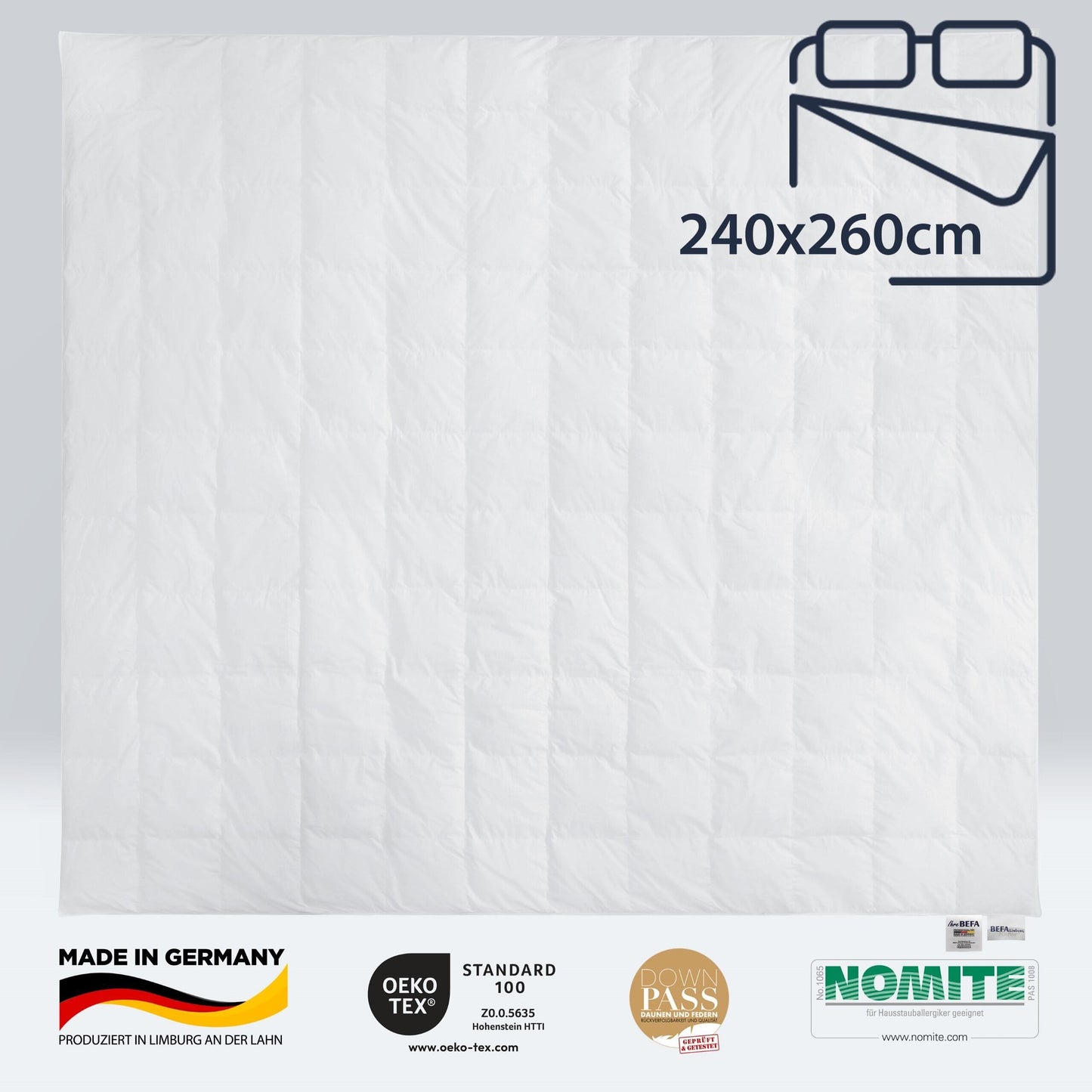 Daunendecke – 90% Daune, Winterdecke