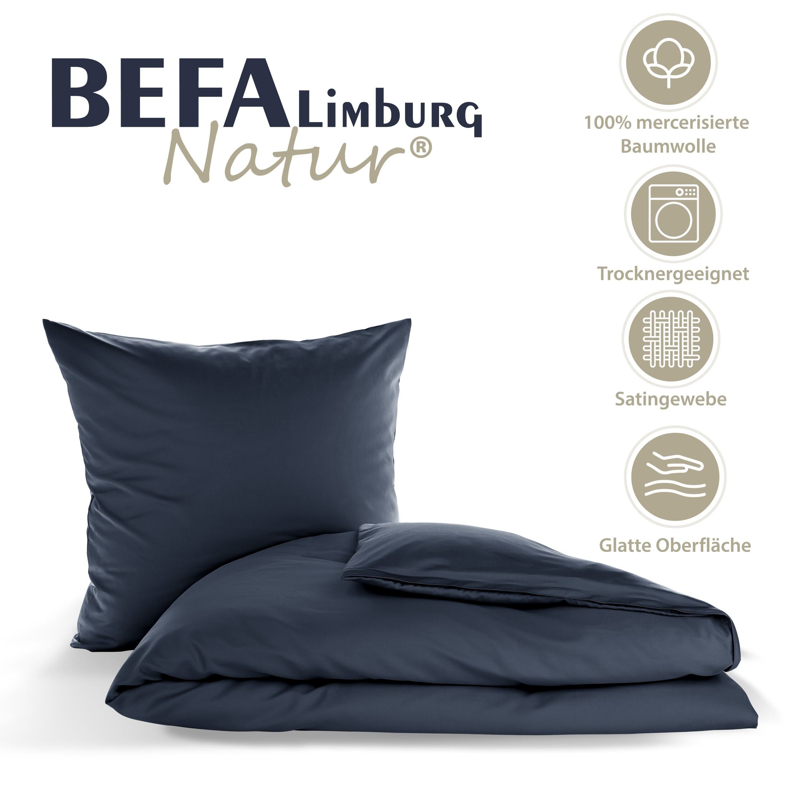Bettwäsche Made in Germany - Marine - Detailansicht | BEFA Limburg