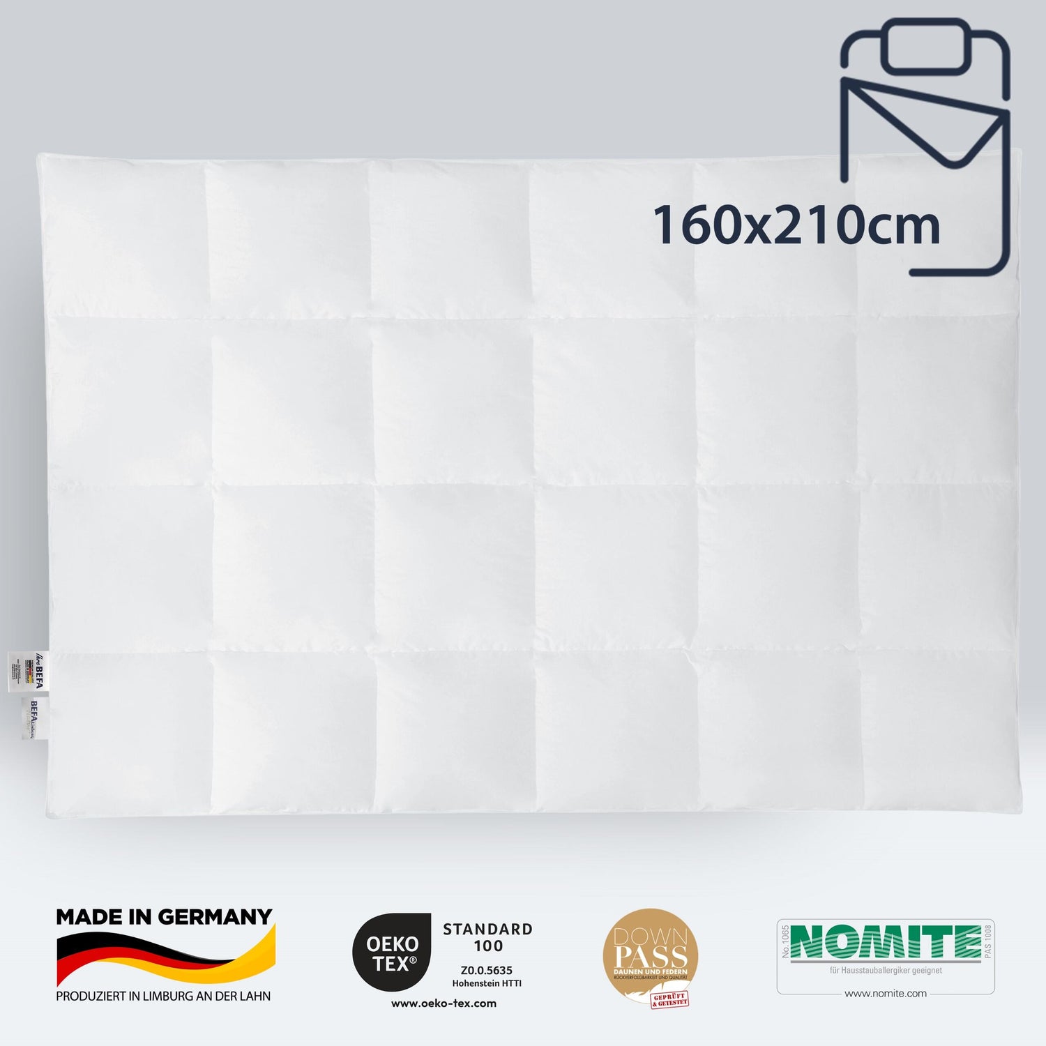 Gänsedaunendecke – 90% Gänsedaune - Ganzjahreszeiten