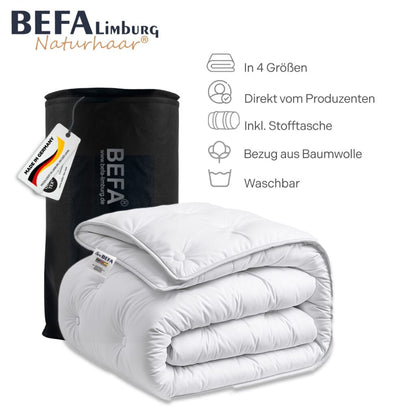Kamelhaar Bettdecke - 100% Kamelhaarfüllung, Sommerdecke