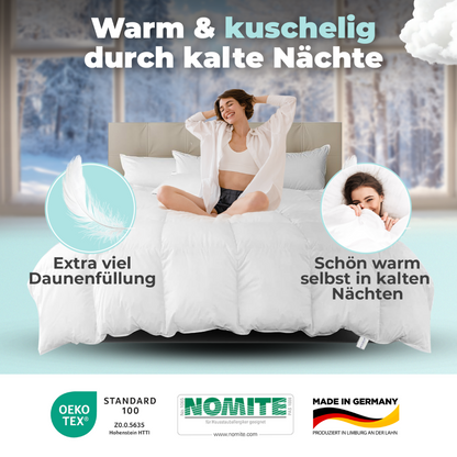 Daunendecke – 90% Daune, Winterdecke
