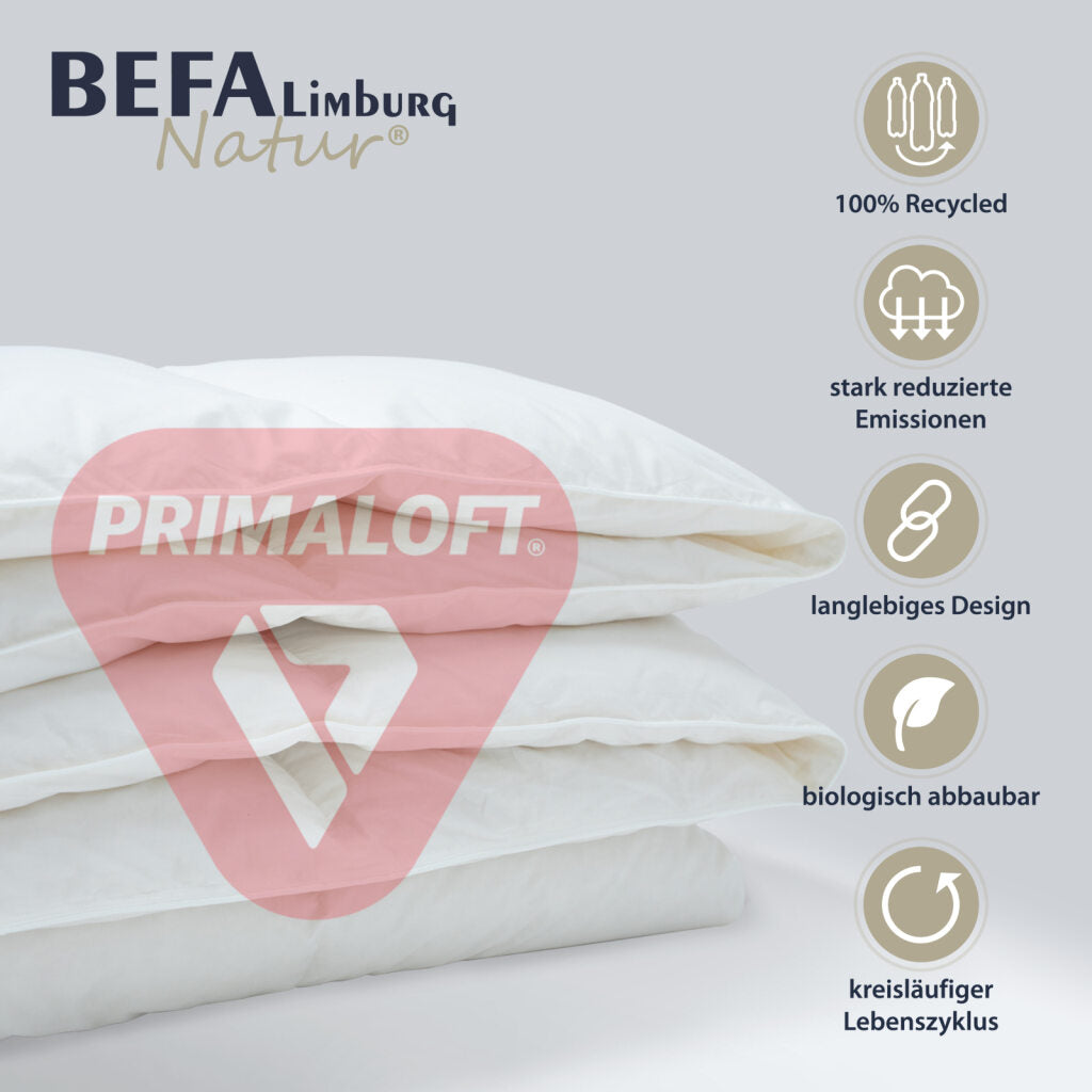 Primaloft Bio Bettdecke, 100% Primaloft Bio - Sommerdecke - Füllung | BEFA Limburg