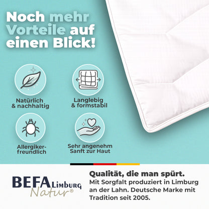 BEFA NATUR Wildseidendecke Sommer – 100% Wildseide