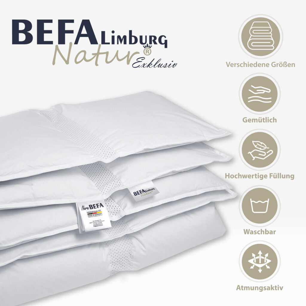 Clima Bettdecke - 100% Primaloft Bio, Ganzjahreszeiten (2 Stück Set) - Detailansicht | BEFA Limburg