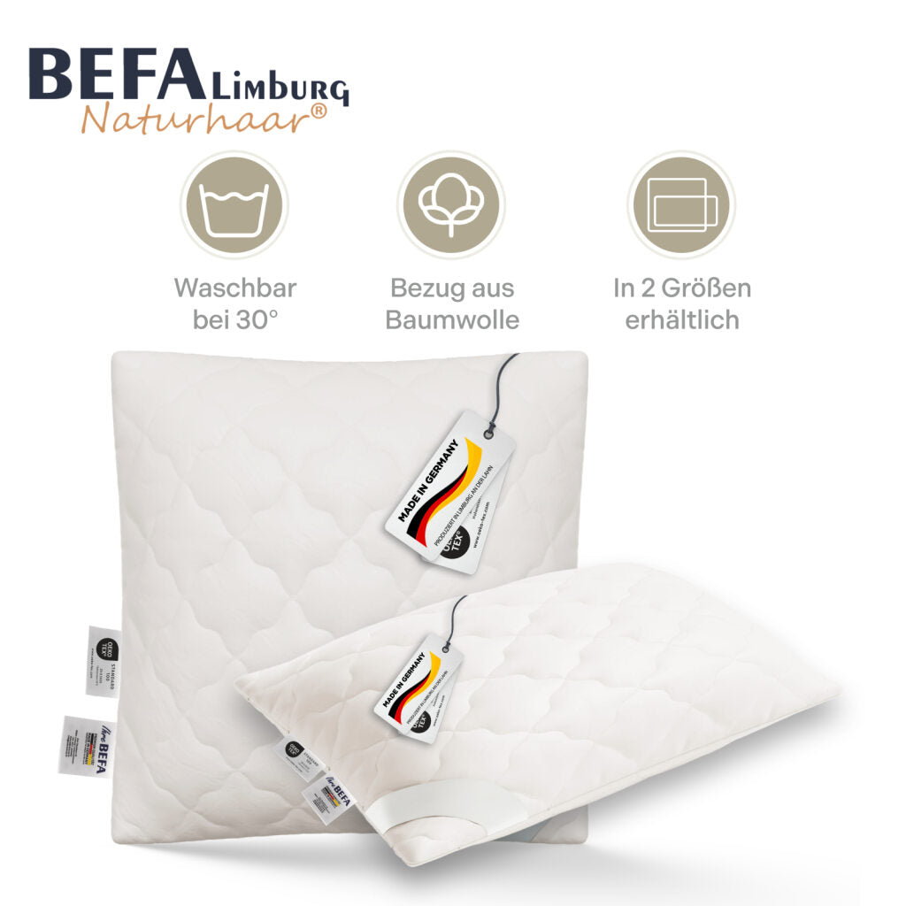 Kamelhaar Kopfkissen - 100% Kamelhaarfüllung