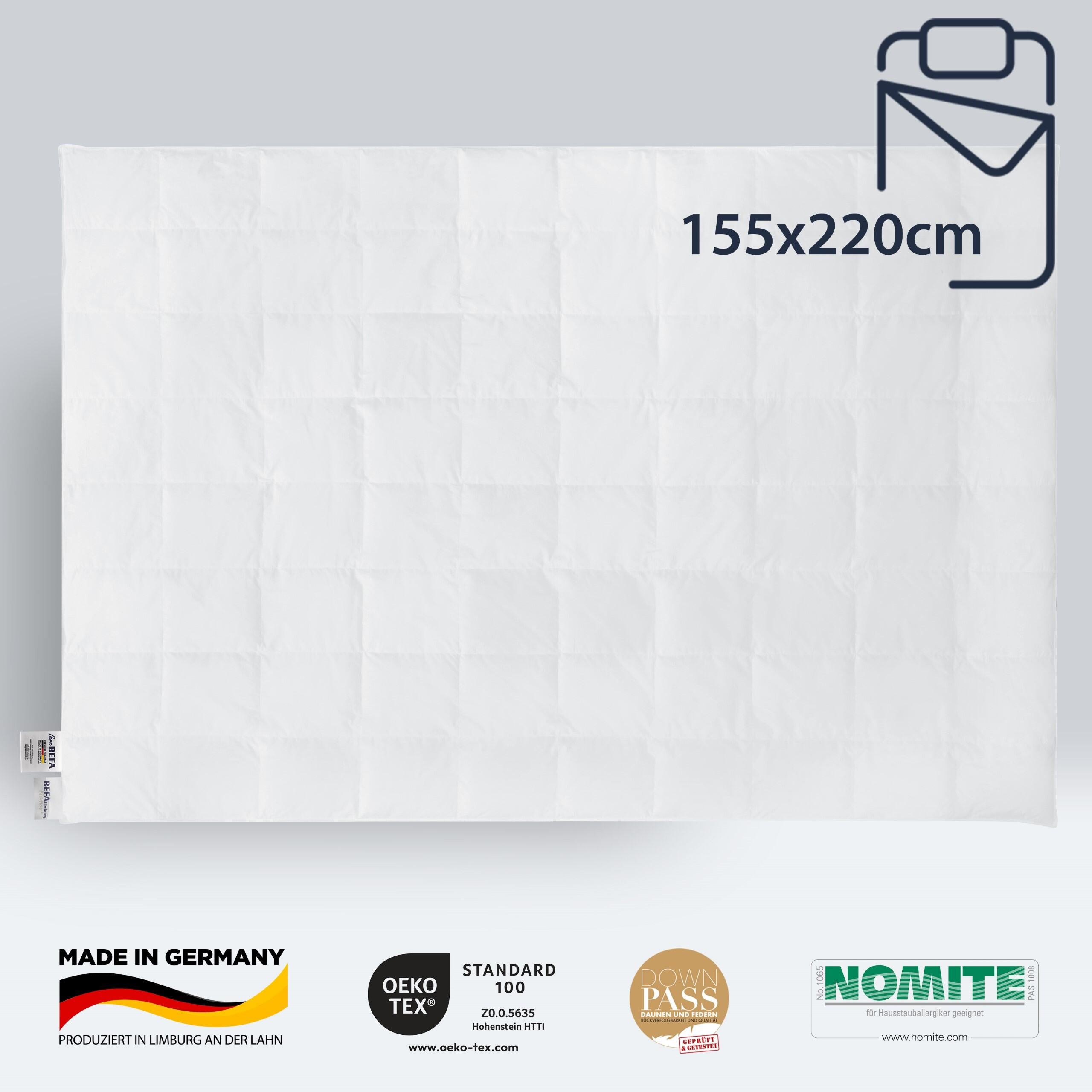 Daunendecke – 60% Daune, Sommerdecke