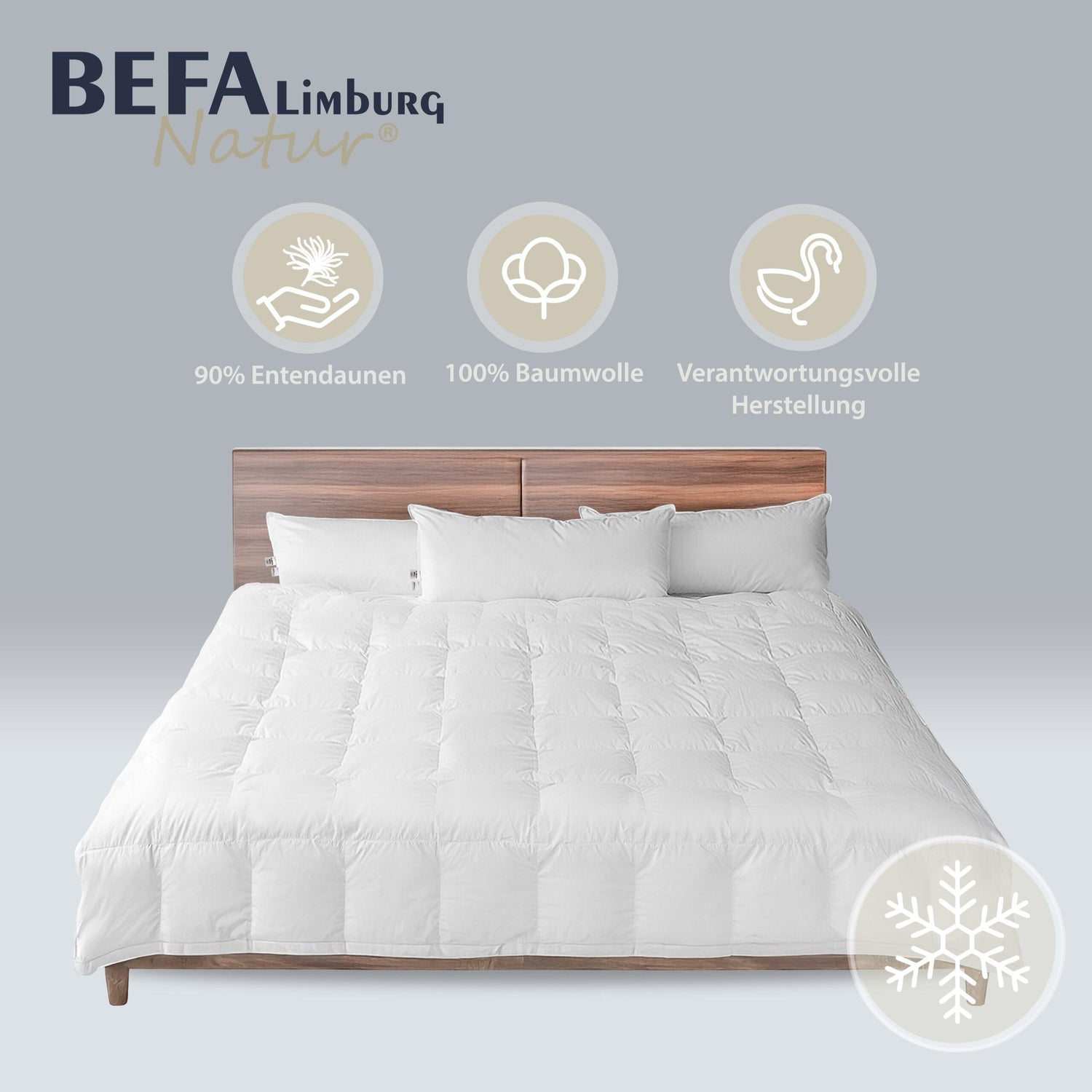 Daunendecke – 90% Daune, Winterdecke (2 Stück Set) | BEFA Limburg