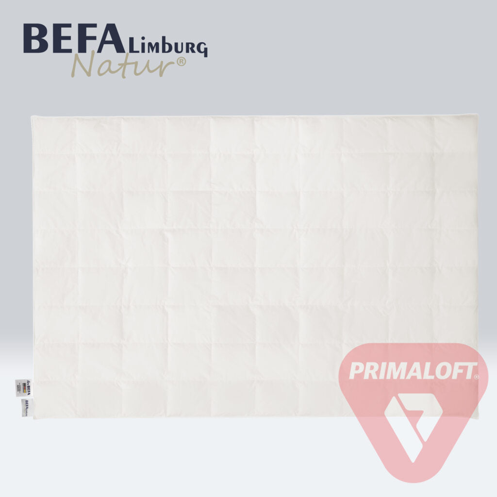 Primaloft Bio Bettdecke, 100% Primaloft Bio - Sommerdecke - Etikett | BEFA Limburg