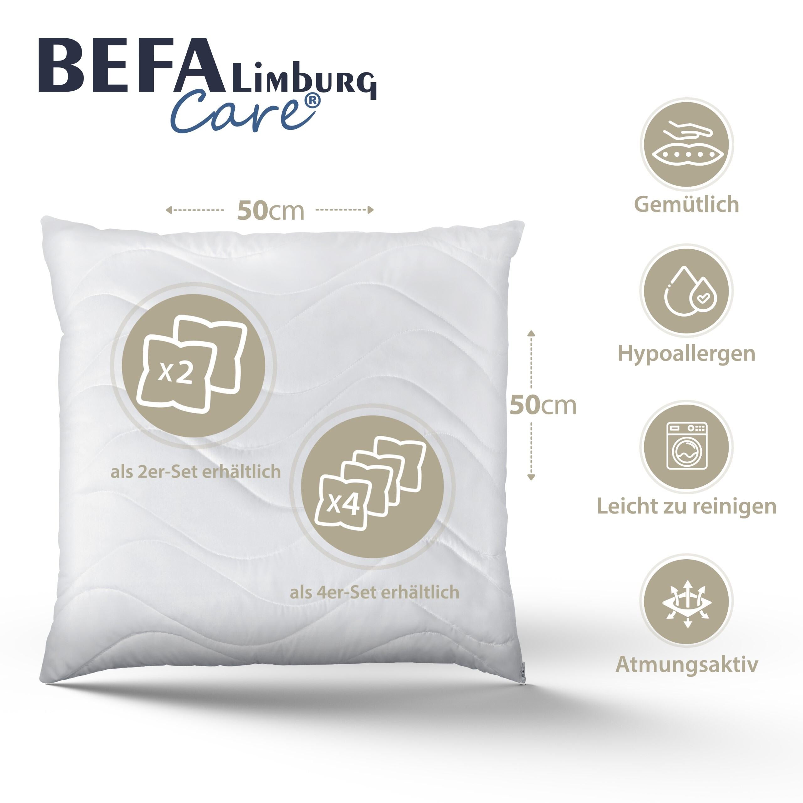 Mikrofaser Kopfkissen mit Aloe Vera - 50 x 50 cm - Füllung | BEFA Limburg