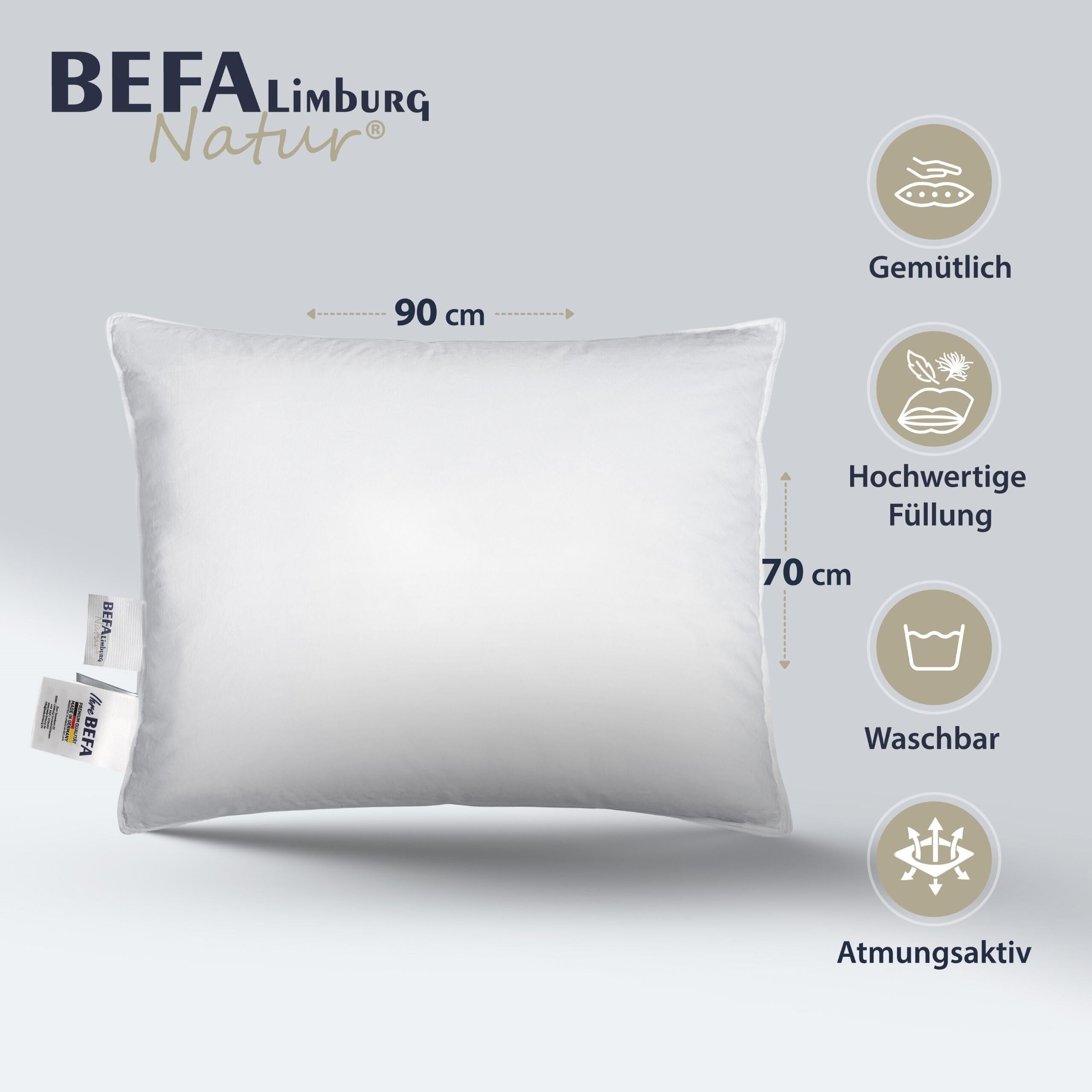 Daunenkissen -  90% Daunen - Etikett | BEFA Limburg