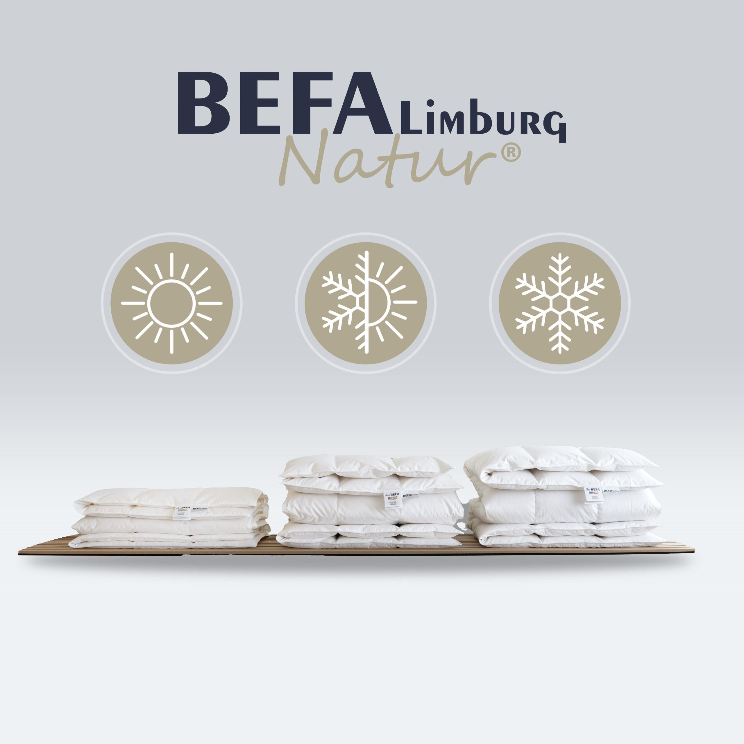 Gänsedaunendecke – 90% Gänsedaune - Winterdecke - Seitenansicht | BEFA Limburg