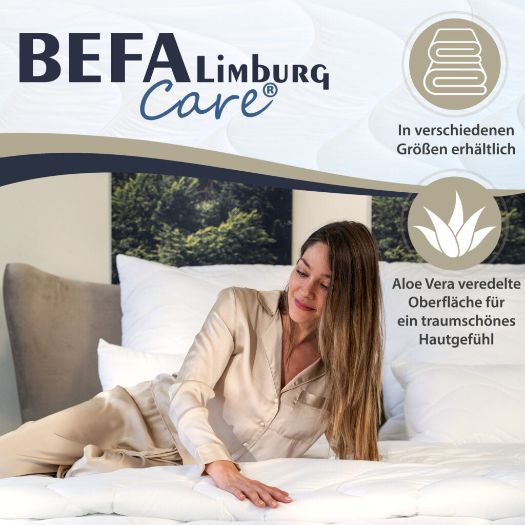 Mikrofaser Bettdecke mit Aloe Vera - 4 Jahreszeiten - Seitenansicht | BEFA Limburg