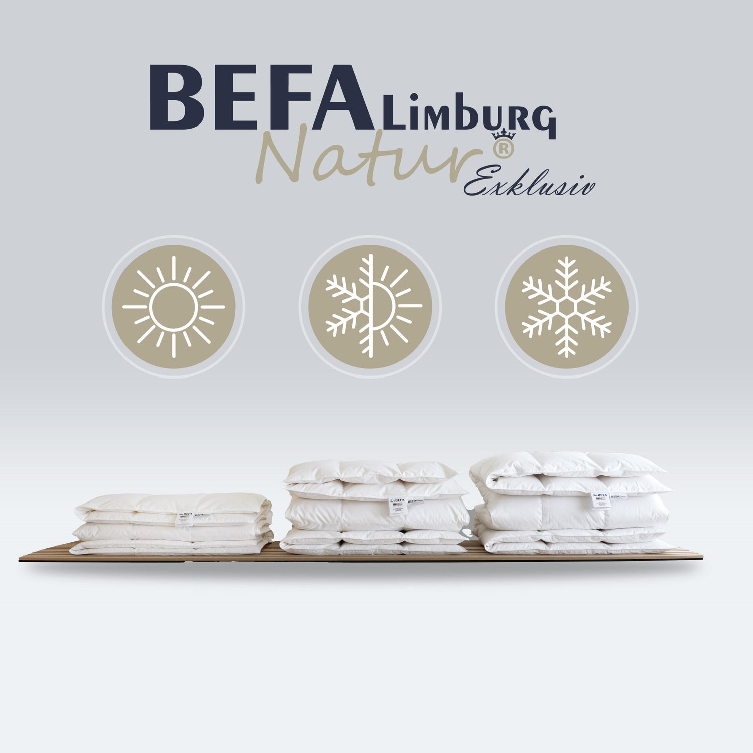 Tencel Daunendecke - 90% Daune, Ganzjahreszeiten - Füllung | BEFA Limburg