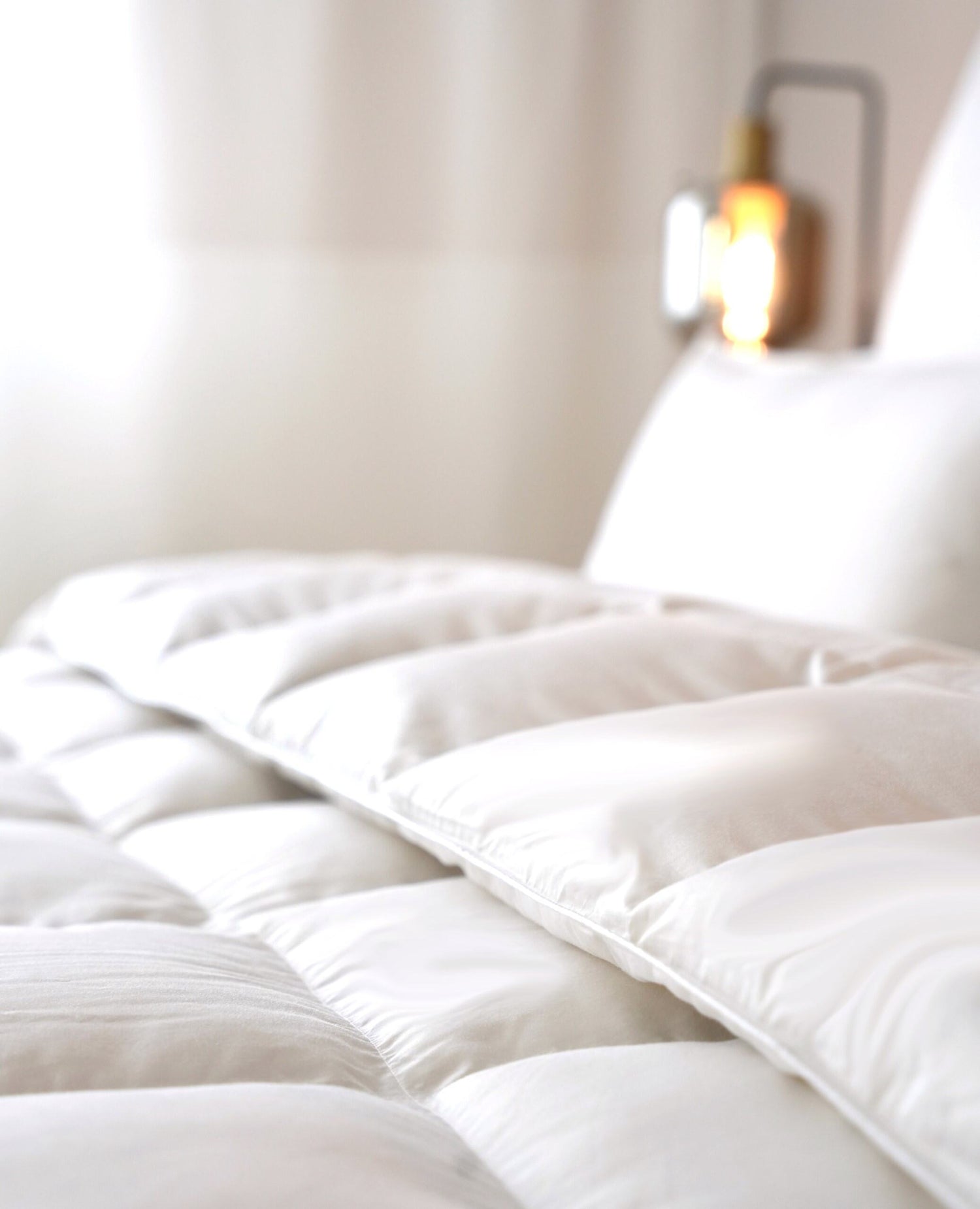 Tencel Daunendecke - 90% Daune, Sommerdecke - Nahaufnahme | BEFA Limburg