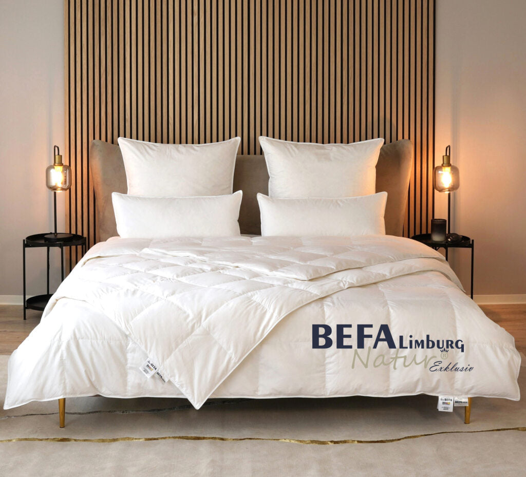 Tencel Gänsedaunendecke - 90% Gänsedaune, Sommerdecke - Detailansicht | BEFA Limburg